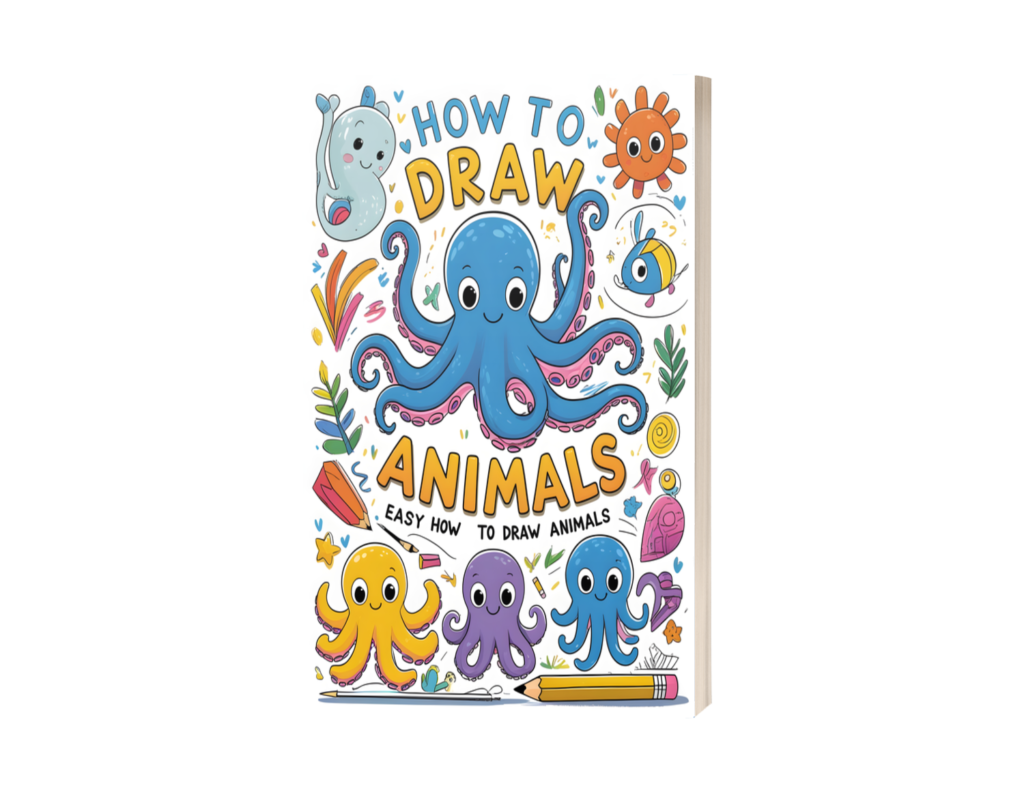 octopus and animals coloring book